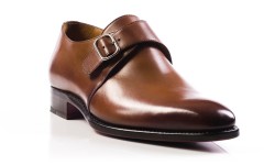 Buckle Monk Brown Leather